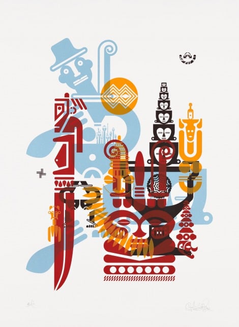 Ryan McGinness, Geometric Primitives (Africa Foundation Print), 2012