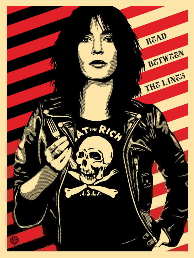 Shepard Fairey, Eat the Rich (Patti Smith), 2012