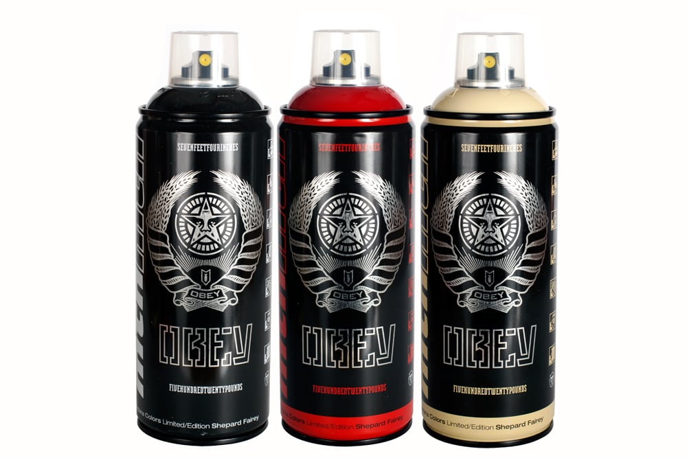 Shepard Fairey, Obey Spray Cans (1), 2012