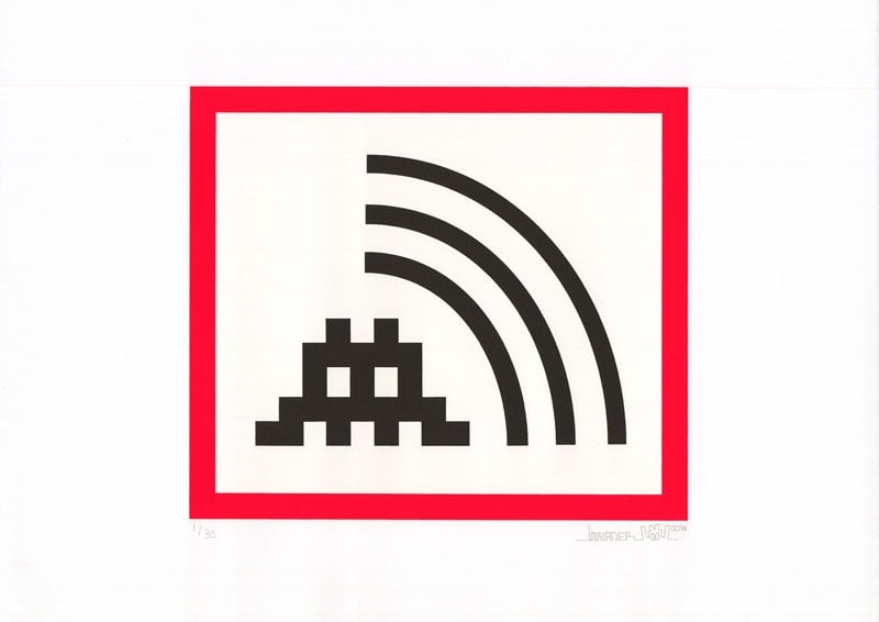 Invader, Space Vibes (Red), 2009