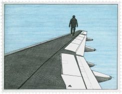 Roman Ondák, Man on the Wing, 2012