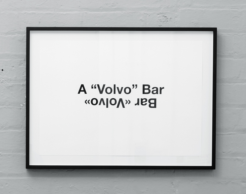 Liam Gillick, A "Volvo" Bar, 2009