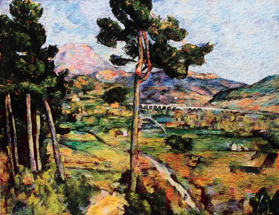 Vik Muniz, Montagne Sainte Victoire - after Cezanne - Pictures of pigment, 2006