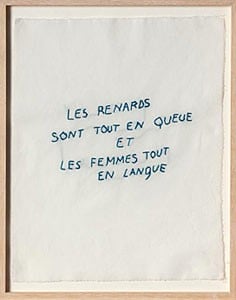 Annette Messager, Ma collection de proverbes, 2012. (2)