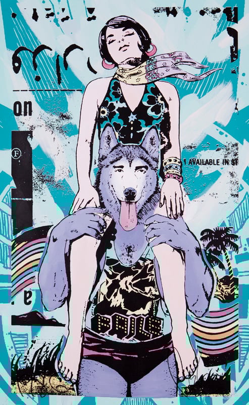 Faile - Paradise in Turquoise , 2012.