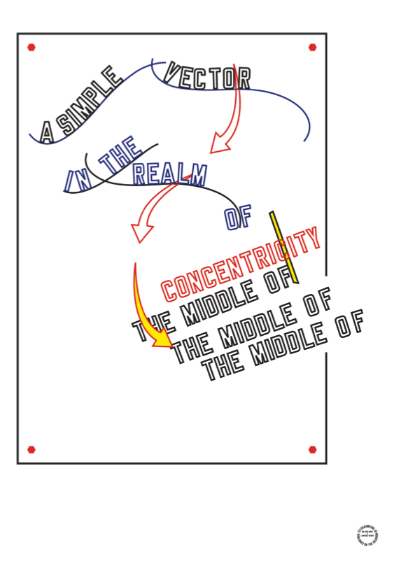 Lawrence Weiner, A Simple Vector, 2012.
