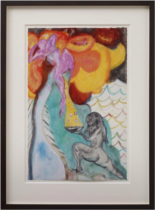 Chris Ofili, Study for Ovid-Windfall, 2012.