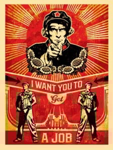 Shepard Fairey - Get a Job, 2012