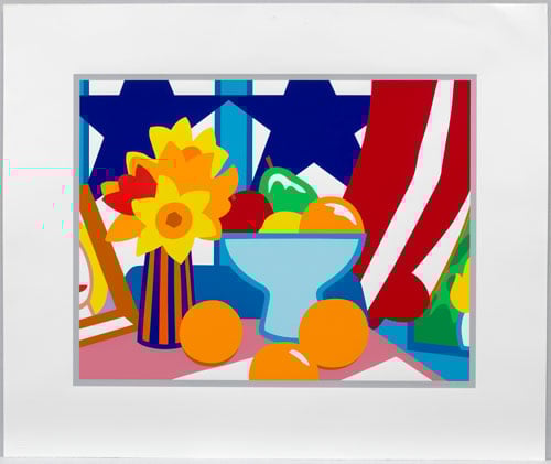 Tom Wesselmann, Still Life with Blowing Curtain (Red), 1999.