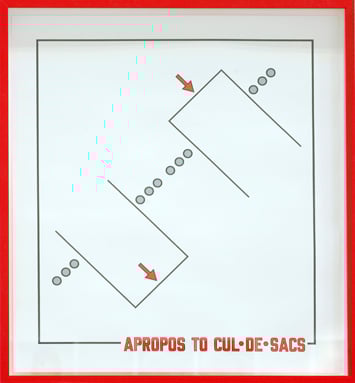 Lawrence Weiner, Apropos to cul-de-sacs, 2009.