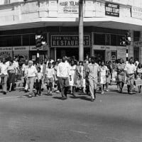 David Goldblatt, Saturday Morning at the Corner of Commissioner and Trichardts Streets, Boksburg, April 1979, 2003.