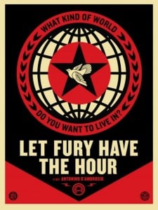 Shepard Fairey, Let Fury Have The Hour, 2013.