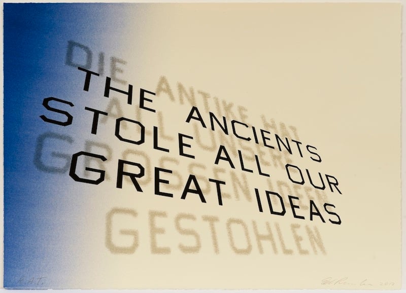 Ed Ruscha, Mark Twain Quote, 2012.