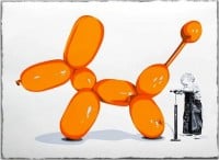 Mr Brainwash, Poppy (orange), 2013.