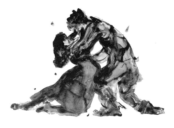 Kara Walker, Porgy and Bess, embracing, 2013.