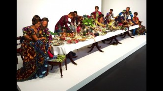 Yinka Shonibare, The Last Supper Exploded, 2013.