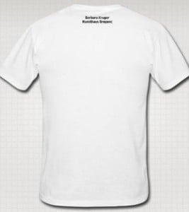 Barbara Kruger, T-shirt 'CAN MONEY BUY YOU LOVE?', verso