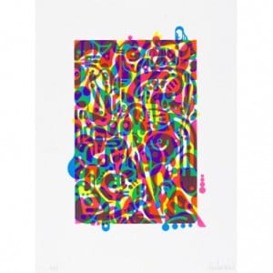 Ryan McGinness, “Untitled (Fluorescent Women Parts) 3”, 2014
