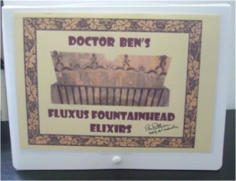 Benjamin Patterson, Dr. Ben’s Fluxus Fountainhead Elixirs 2014, 80th Birthday Tour