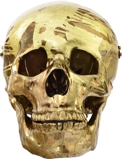 Damien Hirst, Golden Magnificent Spin Head, 2014