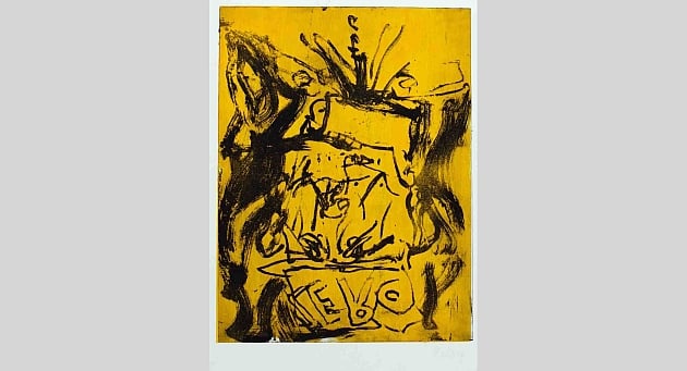 Georg Baselitz — Willem raucht nicht mehr [Farewell Bill], 2014