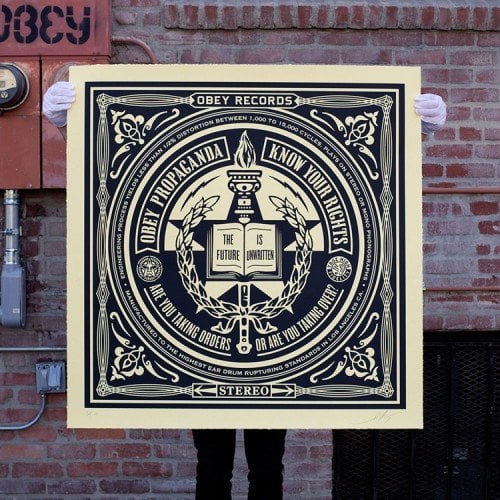 Shepard Fairey, Know your Rights, 2014.