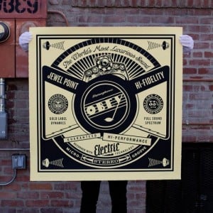 Shepard Fairey, Luxurious Sound, 2014.
