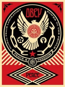 Shepard Fairey, Peace and Freedom Dove, 2014. 