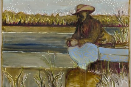 Billy Childish, the river garden, Kroonstad 1901, 2014
