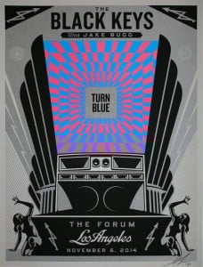 Shepard Fairey, Black Keys Turn Blue, 2014