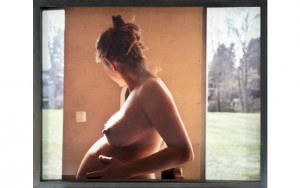 Nan Goldin | Nadine, 8 1/2 months pregnant. Biesenthal, Germany, 2015