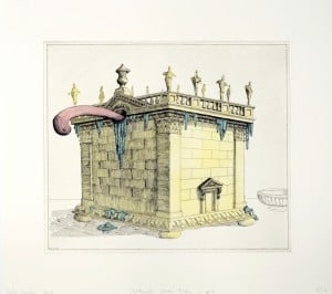 Pablo Bronstein, Chatsworth Sauce Tureen in Gold, 2015