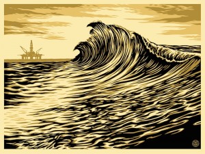 Shepard Fairey, Water Is The New Black, 2015