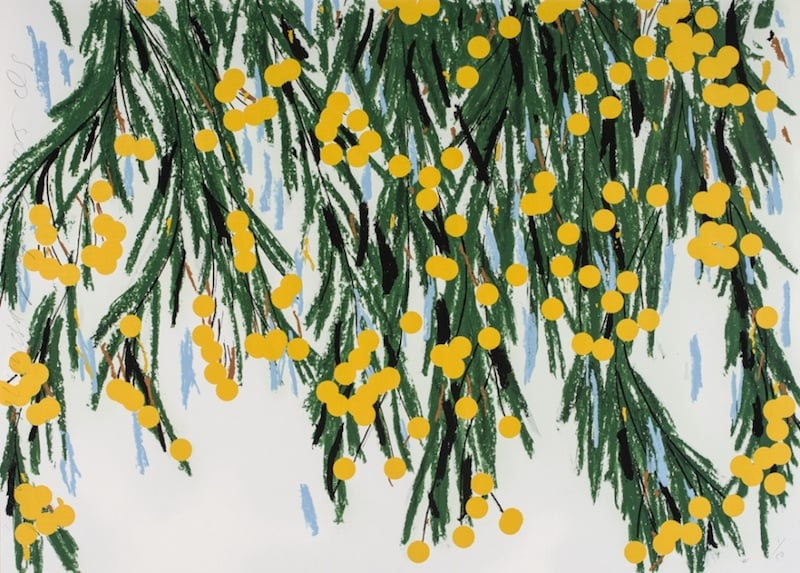 Donald Sultan, Yellow Mimosa, July 23, 2015