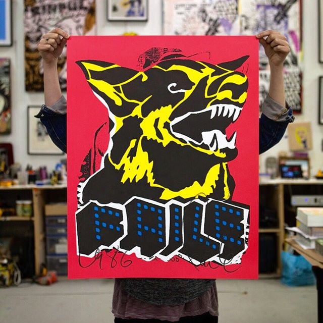 FAILE, Dog Black Light, 2015