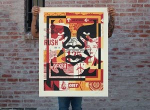 Shepard Fairey - Collage Icon (Middle) - 2016