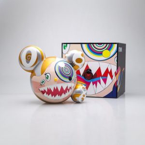 Takashi Murakami x ComplexCon Mr DOB Figure By BAIT x SWITCH Collectibles (gold + original 2 Pack)