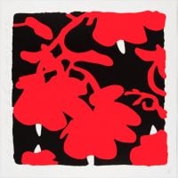Donald Sultan - Red and Black, Feb 10, 2017