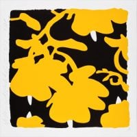 Donald Sultan - Yellow and Black, Feb 10, 2017