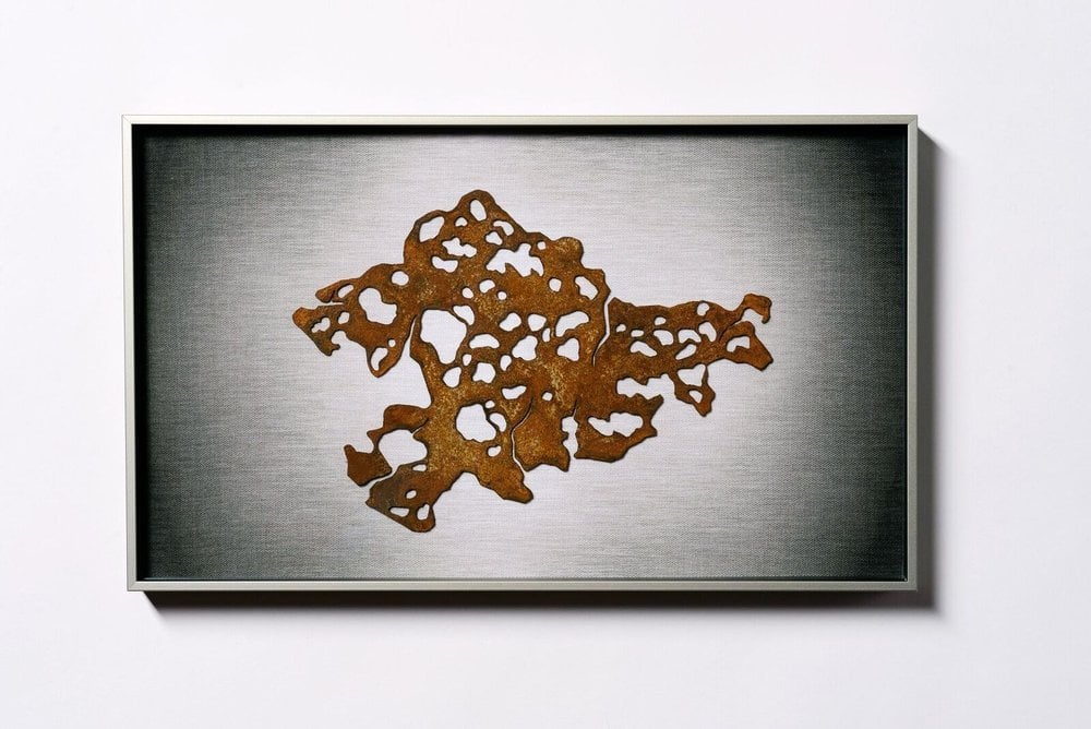 Otobong Nkanga, Steel to Rust – Arrested, 2017