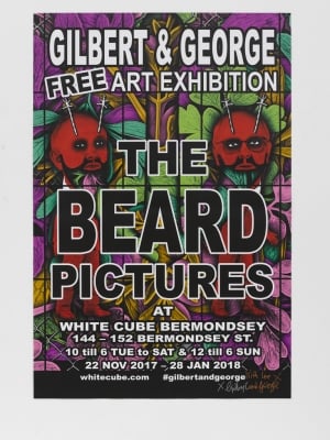 Gilbert & George - The Big Beard Poster - 2017