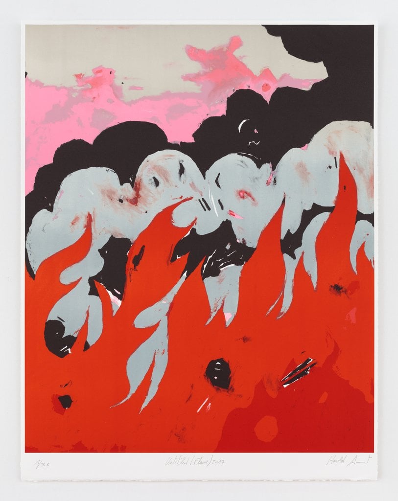 Harold Ancart - Untitled (Flame) - 2017