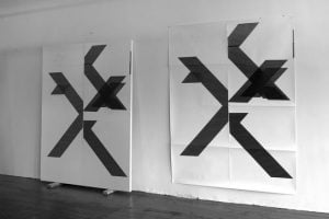 Wade Guyton - X Poster (Untitled, 2007, Epson UltraChrome inkjet on linen, 84 x 69 inches, WG1210) - 2018