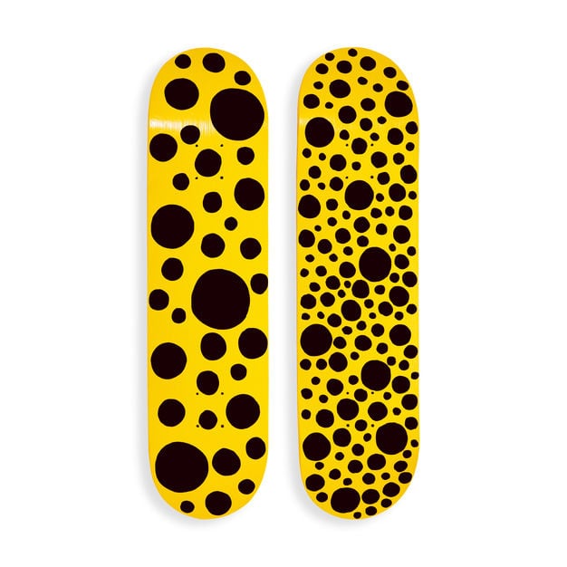 Yayoi Kusama, Skate decks - Black Dots