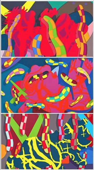 KAWS - "LOST TIME", "ALONE AGAIN" and "FAR FAR DOWN"