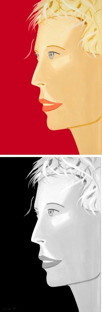 Alex Katz - Coca Cola Girl (Red & Black) - 2018