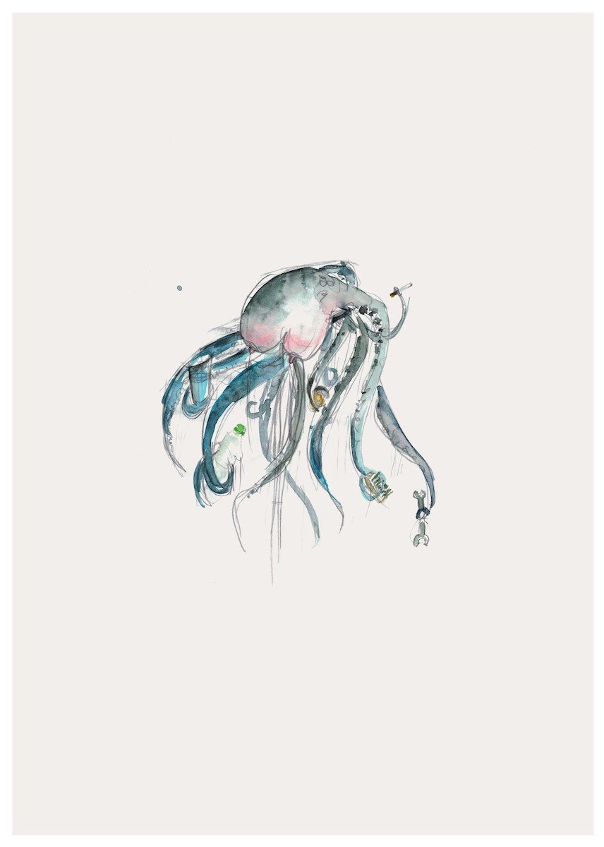Laure Prouvost - Legsicon Drawing - 2019