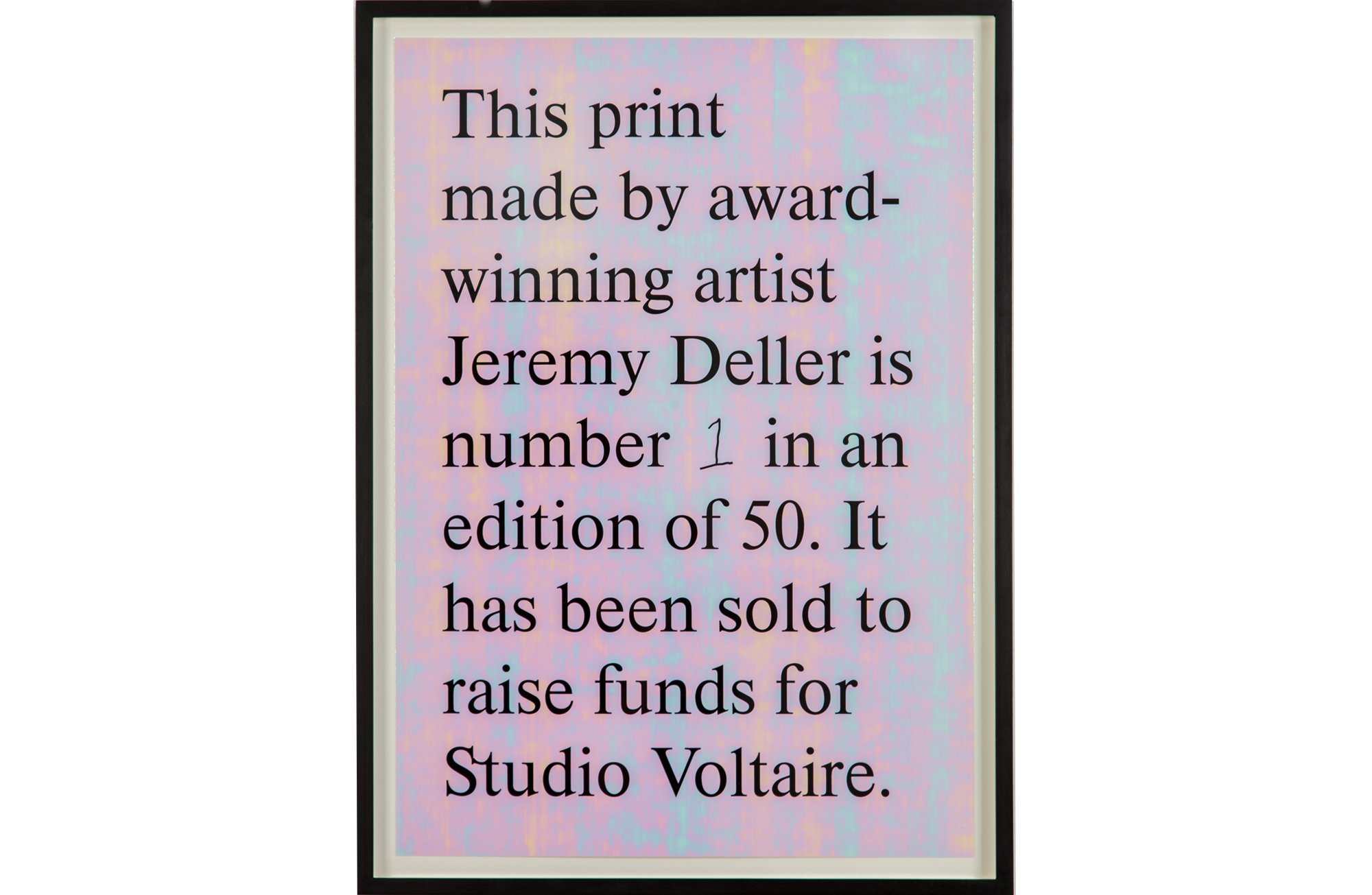 Jeremy Deller - Untitled (HoV) - 2019