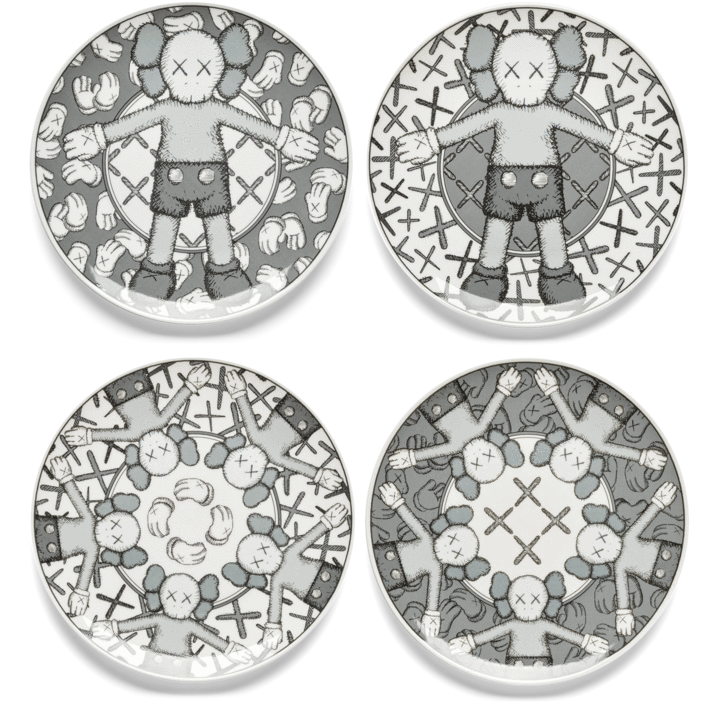 KAWS - Holiday Plate Set (Grey)
