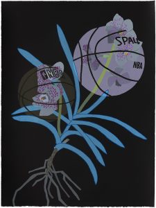 Jonas Wood - Double Basketball Orchid 2 (State III) - 2020